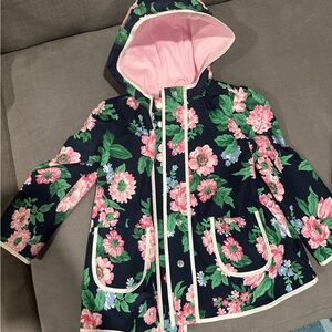 Janie and Jack coat floral rain jacket 2T excellent condition stylish like new